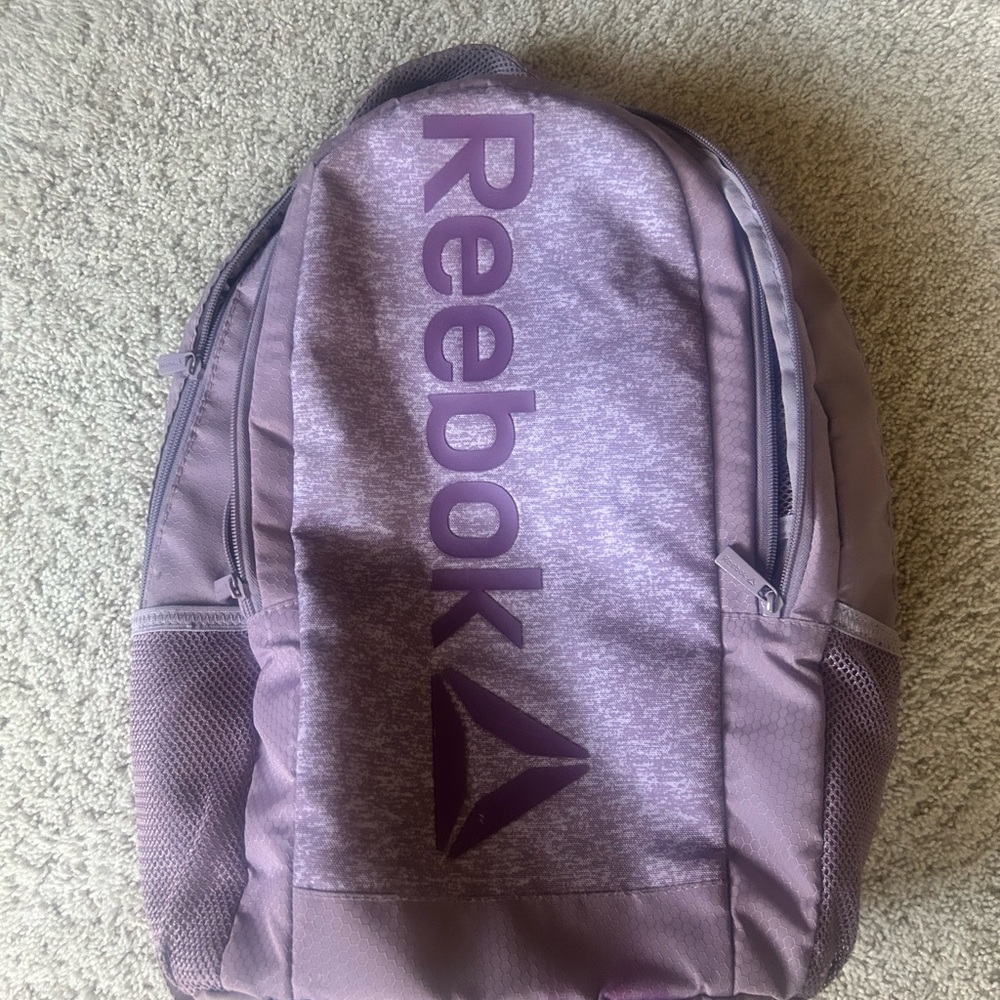 Reebok Purple Logo Backpack